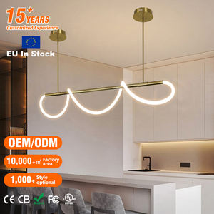 Lustre LED de cuisine en tube de silicone flexible art déco minimaliste pour salle à manger, élégant pour bureau, entrepôt européen - Product Image 1