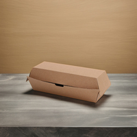 Boîte de restauration en carton ondulé, réutilisable, en aluminium, pour emporter, emballage alimentaire