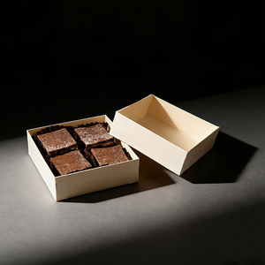 Boîte <span class=keywords><strong>alimentaire</strong></span> carrée rectangulaire, plateau à gâteau, plateau à burger avec couvercle, vente en gros, plateau à sushi, conteneur en <span class=keywords><strong>bois</strong></span> compostable, <span class=keywords><strong>emballage</strong></span> <span class=keywords><strong>alimentaire</strong></span> écologique - Product Image 6