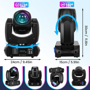 Projecteur Mobile MINGJIE 120W, Lyre Éclairage Scène avec Prisme 18 Facettes, 8 Gobos & 8 Couleurs, DMX512 Son Activé pour Mariage Bar - Product Image 3