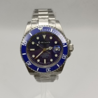 Montre mécanique de luxe pour homme 2026, personnalisée en usine, verre saphir, étanche 5 ATM, mouvement NH35, bracelet en acier inoxydable