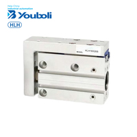 Máquina de máscara telescópica de guía lineal compacta de alta calidad YBL, cilindro de mesa deslizante neumática de la serie HLH, directo de China