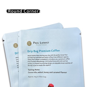 Bolsa de café pequeña reciclable, impresión personalizada, muestra de cosméticos, plástico, 3 lados sellados, Mylar - Product Image 2