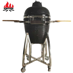 Parrilla de Carbón Kimstone Kamado de 18 Pulgadas, Horno Kamado de Cerámica y Acero Inoxidable, Parrilla de Carbón - Product Image 2