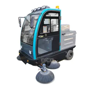 trees side cleaning driveway small electric street dust collector road vacuum sweeper