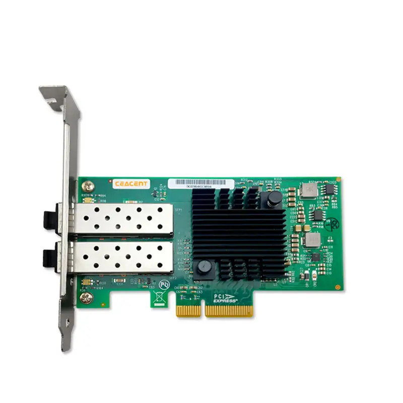 AN8350-F2 PCI Express x4 2-портовый SFP NIC 10/100/1000Mb, сетевая карта Ethernet на базе чипсета Intel I350