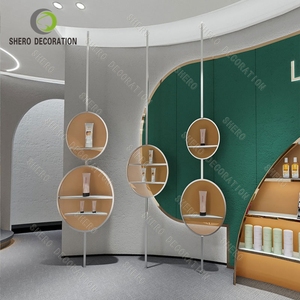 ตู้โชว์เครื่องสำอางระดับไฮเอนด์ชั้นวางกระจกนิรภัยสำหรับการจัดแสดงเครื่องสำอางในร้านแบรนด์ - Product Image 4