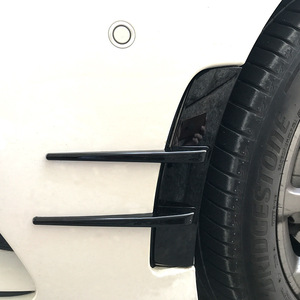 Mercedes-Benz A-Class Front Bumper Air Intake Wind Blade Piano Black Carbon Fiber Texture Exterior Decal Modification - Product Image 4