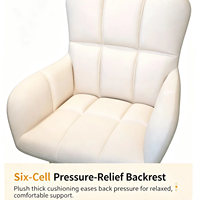 Fauteuil de détente en tissu confortable pour la maison et la chambre - Design moderne, portable avec pieds en métal et rembourrage en éponge