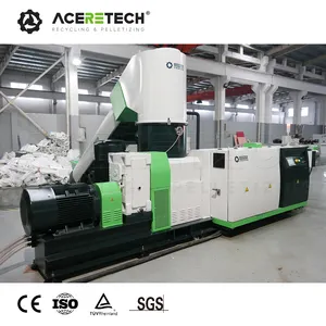 Automatic 500kg/h Waste Plastic PP/PE/ABS Flakes/Regrinds Recycling Pelletizing Machine Plastic Granulator Machine ACS-H1000/140