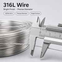 Fil en acier chirurgical 316L 0,5 mm, calibre 18 à 28, semi-dur, brillant, résistant à la corrosion, sans ternissement, haute résistance, pour soudage et pliage