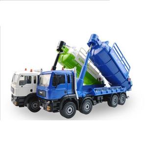Modellino di <span class=keywords><strong>Camion</strong></span> per il Recupero delle Acque Reflue in Metallo 1:50 con Logo Personalizzato, Veicolo <span class=keywords><strong>Giocattolo</strong></span> per Bambini in Lega, Modello di <span class=keywords><strong>Camion</strong></span> per la Raccolta delle Acque Nere - Product Image 3