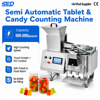Yüksek Doğruluklu ±1% 110V 220V 316 Paslanmaz Çelik SED Yarı Otomatik Hap Kapsül Tablet Sayma ve Paketleme Makinesi