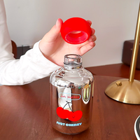 Nouvelle tasse en verre thermorésistant 330 ml 2026 avec couvercle PP isolé sous vide, portable, pour l'eau