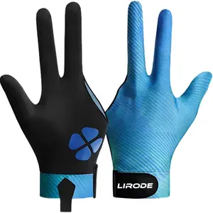 Manufacturer Custom Pool Gloves IBS Left Hand Cutting Open Fingers Billard Pool Cue Gloves