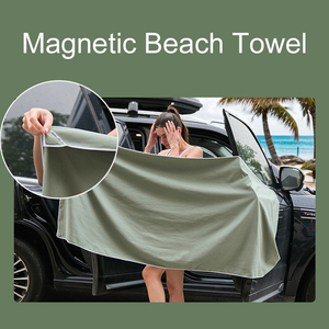 Serviette de plage magnétique en <span class=keywords><strong>microfibre</strong></span> sans sable, grande taille, séchage rapide, avec aimant puissant, pour voyage et sports de plein air - Product Image 4