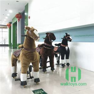 ألعاب وحيد القرن الميكانيكية المحشوة للأطفال حاصلة على شهادة CE/EN71، ألعاب حصان البوني المضحكة للبيع - Product Image 2