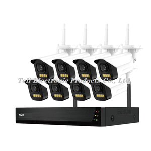 Беспроводная камера видеонаблюдения, Wi-Fi, система безопасности дома, HD, звуковая 1080P, 8CH1TB, беспроводная камера безопасности H.265 + Plug and play - Product Image 2