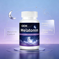 Comprimés de mélatonine, aide à favoriser un sommeil réparateur, 60 unités, OEM/ODM