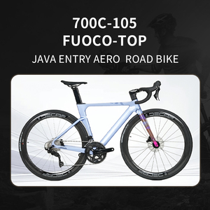 Bicicleta de Carretera FUOCO TOP 24 Velocidades, Cuadro Integrado de Carbono Ligero OEM, Manillar de Carbono, Frenos de Disco 700C, Fibra de Carbono, Certificación UCI, Aerodinámica - Product Image 4