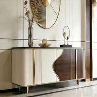 Meuble à chaussures moderne de luxe léger, console d'entrée, meuble de rangement pour couloir, cloison décorative pour salon