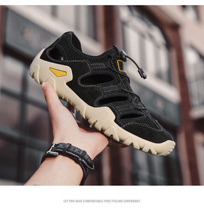 Sandales à bout fermé pour hommes, chaussures d'extérieur, de marche, d'athlétisme, de randonnée, à la mode, nouvelle collection 2020 - Product Image 2