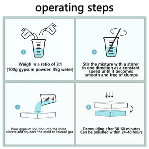 Poudre de gypse blanche, écologique, pour la fabrication de résine, bricolage, poupée en gypse, aromathérapie, poudre de gypse sans bulles - Product Image 4