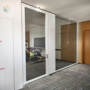 Mur de séparation <span class=keywords><strong>en</strong></span> <span class=keywords><strong>verre</strong></span> transparent à double vitrage à bas <span class=keywords><strong>prix</strong></span> fabricant de mur de séparation de bureau insonorisé - Product Image 2