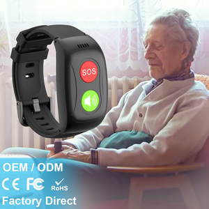 L17pro Bracelet pour personnes âgées avec connectivité 4G Fonction de réponse aux appels Télécommande Moniteur de fréquence cardiaque <span class=keywords><strong>Réveil</strong></span> en plastique - Product Image 1