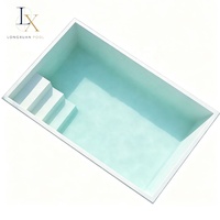 Piscine en fibre de verre monobloc renforcée, sur mesure, pour hôtels commerciaux et jardins, fabrication OEM/ODM par Longxuan Pool Factory