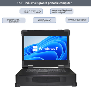 Computadora industrial portátil hacia arriba de 17,3 pulgadas Supoorts Intel Core i7/i5/<span class=keywords><strong>I3</strong></span> Series <span class=keywords><strong>CPU</strong></span> portátil resistente - Product Image 1