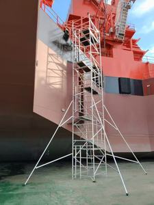 Groothandel Draagbare Mobiele Opvouwbare Steigers Met Aluminium Frame Thermisch Gegalvaniseerde Bouwsteiger - Product Image 2