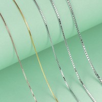 Livraison Gratuite Prix de Gros Chaîne en Argent Sterling 925 Boîte Ovale Torsadée Serpent Vague Étoilée