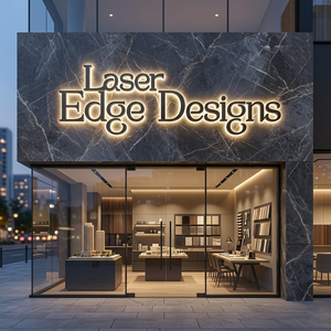 Letrero LED 3D Personalizado con Retroiluminación, Letras Iluminadas <span class=keywords><strong>de</strong></span> Acero Inoxidable Dorado para Pared <span class=keywords><strong>de</strong></span> Negocio - Product Image 2