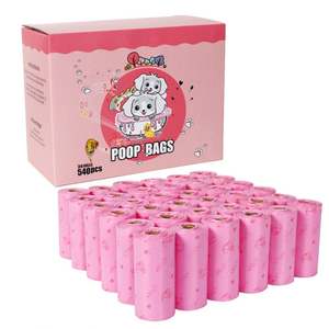 Sacs à déjections canines écologiques en amidon de maïs personnalisés, biodégradables et compostables, emballage plastique pour déchets d'animaux - Product Image 1