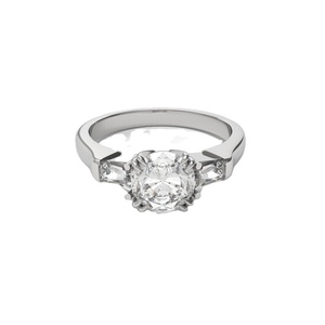 Anillo de Diamante Mossanite de Oro de 14K y 18K de Qinglong Jewelry, Corte Redondo, 0.5ct 1ct, Anillos de Boda para Mujer, Regalo de Moda - Product Image 1