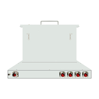 Console KVM RJ45-M12 1U à montage en rack avec commutateur à 4 ports, tiroir de connexion informatique, touches de raccourci, télécommande, inventaire IP