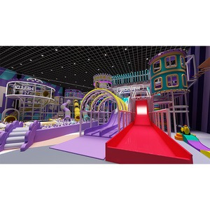 Attrezzature per Parco Giochi Interno Multifunzione Personalizzabili ad Alta Capacità Bettaplay, Scivoli Colorati per Aree Gioco Commerciali per Bambini - Product Image 1