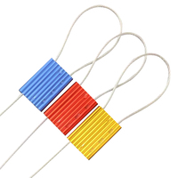 Sello de Seguridad Metálico Desechable ZL-S026, de Aluminio y Acero Galvanizado, con Cable de Alambre, de Alta Resistencia y Cierre Unidireccional