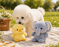 Jouets en peluche animaux mignons en direct d'usine, figurines de dessin animé pour compagnon de bureau, décoration pour cadeau d'enfant