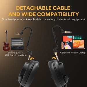 <span class=keywords><strong>Cuffie</strong></span> Stereo DJ Maono con Cancellazione del Rumore, <span class=keywords><strong>Cuffie</strong></span> Over-ear per Produzione Musicale, <span class=keywords><strong>Cuffie</strong></span> Cablate per Monitoraggio - Product Image 4