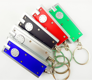 Hot Selling Creative Rectangle LED Light Plastic <b>Keychain</b> With Competitive Price - Product Image 6