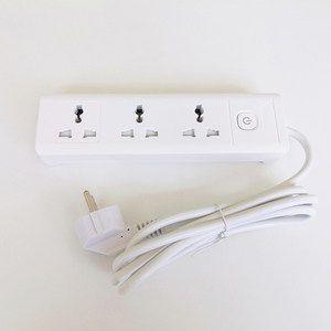 Tira de enchufe de extensión Universal de 3 salidas, Material de PC personalizado, <span class=keywords><strong>con</strong></span> interruptor independiente y cable de extensión eléctrico - Product Image 4