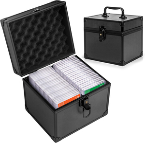 Trong Kho Nhôm Trường Hợp Thể Thao Lưu Trữ Thẻ Trường Hợp Chơi Thẻ Xếp Hạng Tấm Hộp Mtg Top Loader Chủ Thẻ Trường Hợp Khó khăn Cho Collector - Product Image 1