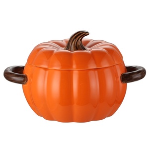 Vente en gros Pot <span class=keywords><strong>de</strong></span> citrouille créatif <span class=keywords><strong>Soupe</strong></span> en céramique Saladier Noël Marmite <span class=keywords><strong>de</strong></span> citrouille <span class=keywords><strong>de</strong></span> cuisine grande capacité avec double oreille - Product Image 5