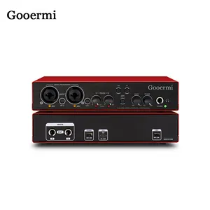 Interface audio USB Gooermi-Umc202 enregistrement de studio de guitare carte son d'ordinateur professionnel