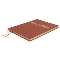 Livre de recettes alimentaires à couverture rigide personnalisé avec menu de table à thé imprimé en couleur couché offset et papier fantaisie pour usage professionnel