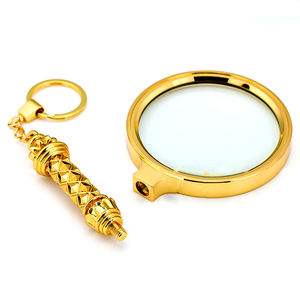 아연 합금 금 손잡이 6X 55mm 60mm 70mm <span class=keywords><strong>80mm</strong></span> 90mm 렌즈 이동식 돋보기 - Product Image 1