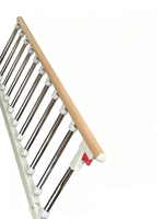 Barre d'appui latérale pour lit en forme de U anti-chute pour personnes âgées, poignée d'assistance pour lit de personne âgée, barre d'aide pour lit pour hôpital et soins à domicile
