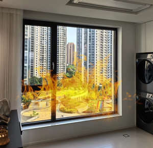 30-90 minuti di vetro resistente al fuoco Design moderno di alta qualità <span class=keywords><strong>su</strong></span> <span class=keywords><strong>misura</strong></span> <span class=keywords><strong>finestra</strong></span> ignifuga - Product Image 2